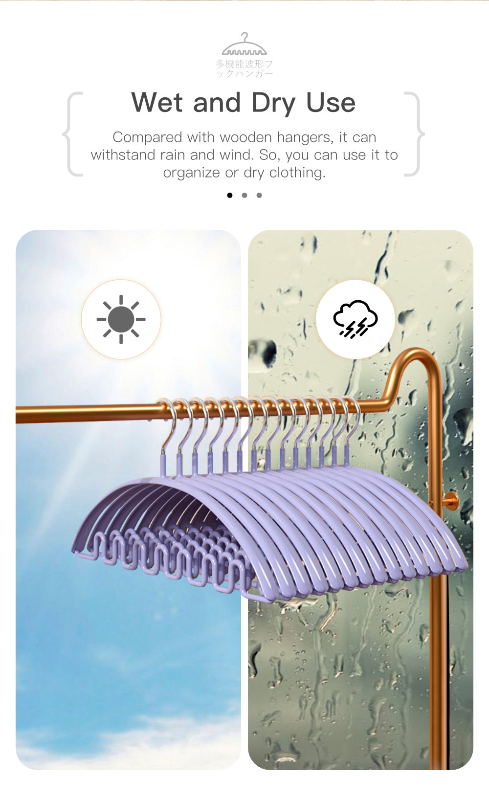 Multifunctional Wavy Hooks Hanger -6